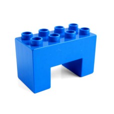 Duplo kostka 2x4x2 se spodním výřezem 2x2