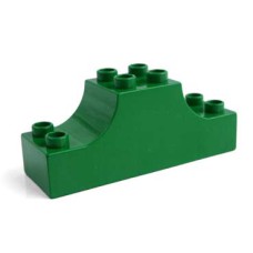 Duplo kostka 2x6x2 se zakřivenými konci