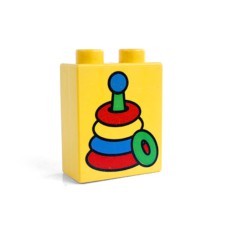 Duplo potisk 1x2x2 stohovací kroužky