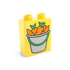 Duplo potisk 1x2x2 kbelík s mrkví