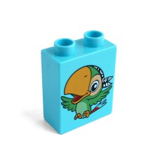 Duplo potisk 1x2x2 papoušek Kulda