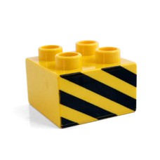 Duplo potisk 2x2 výstražné pruhy