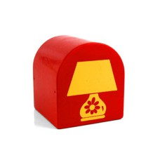 Duplo oblý potisk 2x2x2 stolní lampa