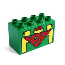 Duplo potisk 2x4x2 stůl s ubrusem