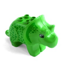 Duplo triceratops se zelenými skvrnami