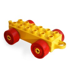 Duplo podvozek 2x6 s uzavřeným zavěšením a červenými koly