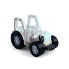 Duplo traktor 2x3 nopy na kapotě se vzorem zebry